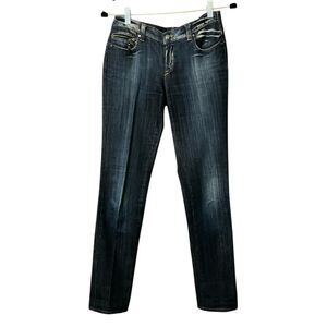 C.N.C Costume National embellished low rise slim straight jeans